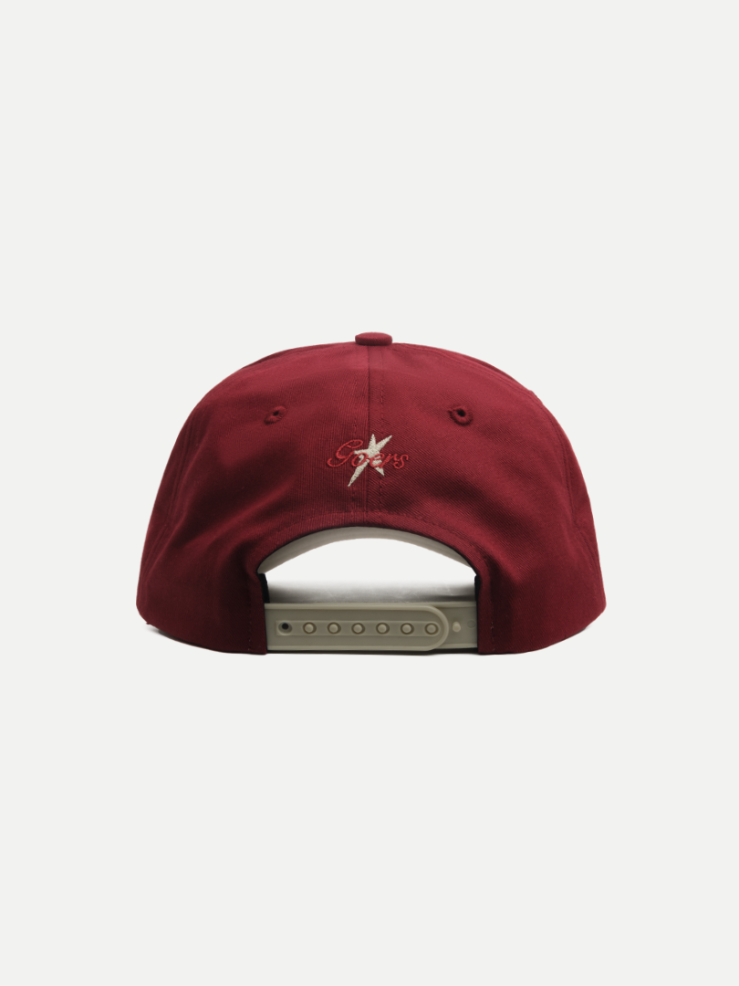 Office Worker Snapback in Dark Red