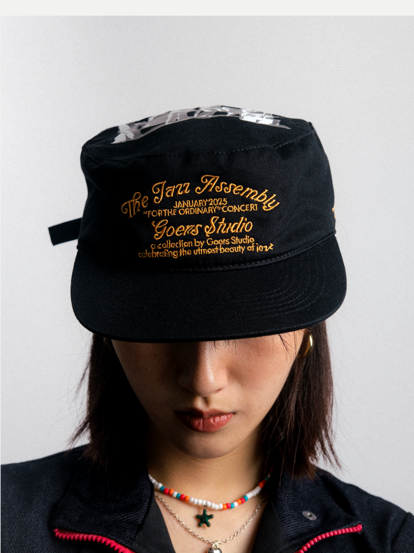 UNFORGETTABLE PAINTERS CAP BLACK