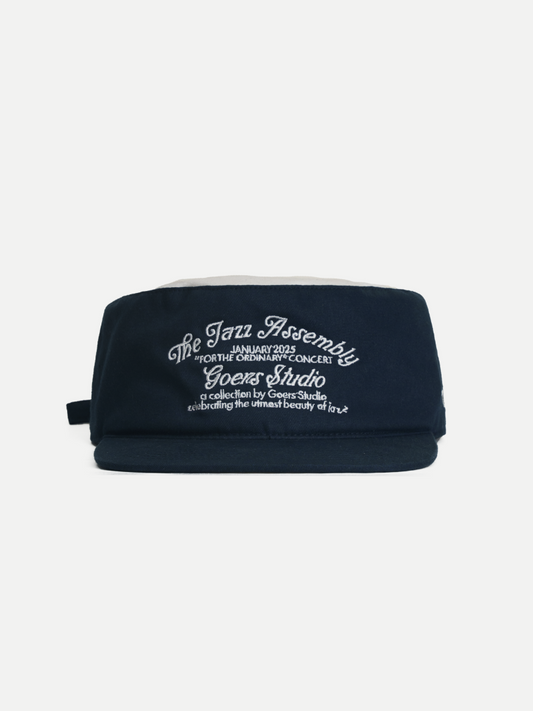 Unforgettable Painters Cap in White & Navy