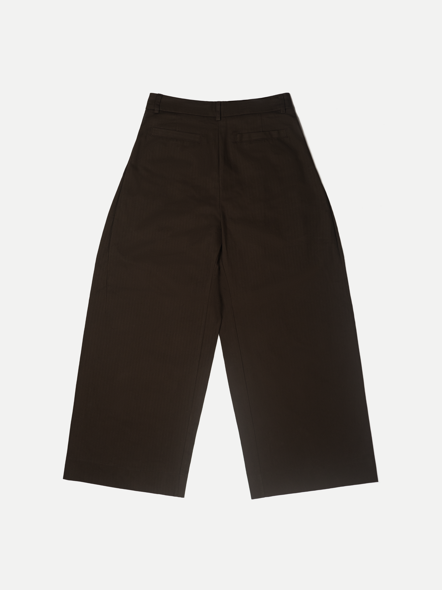 DOUBLE PLEATED TROUSERS COFFEE BROWN