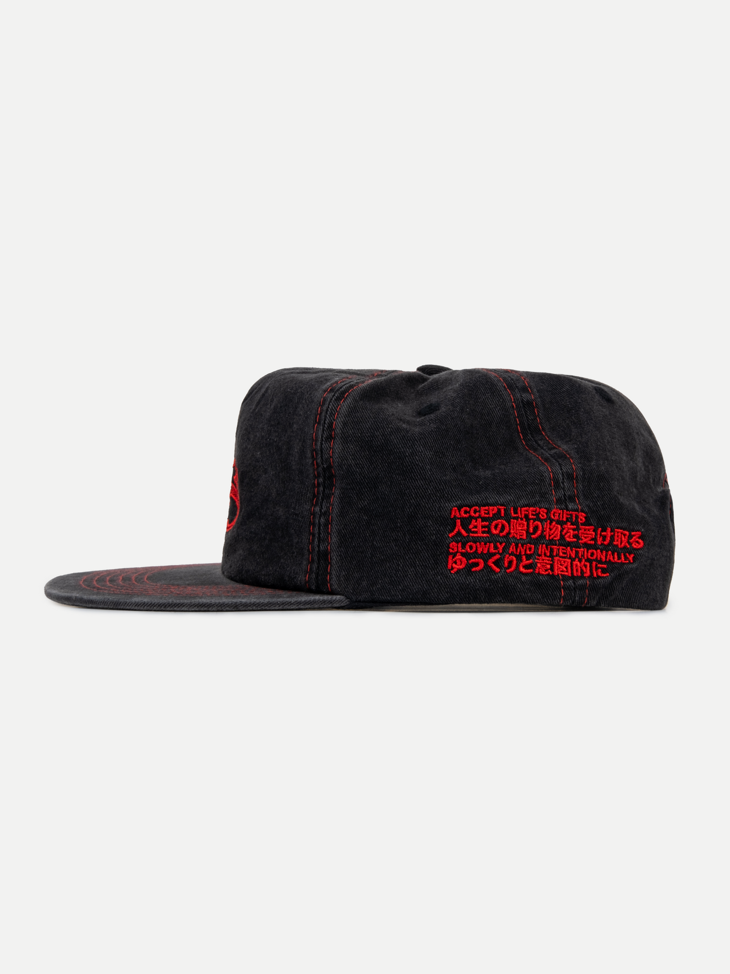 Signature Cap in Washed Black