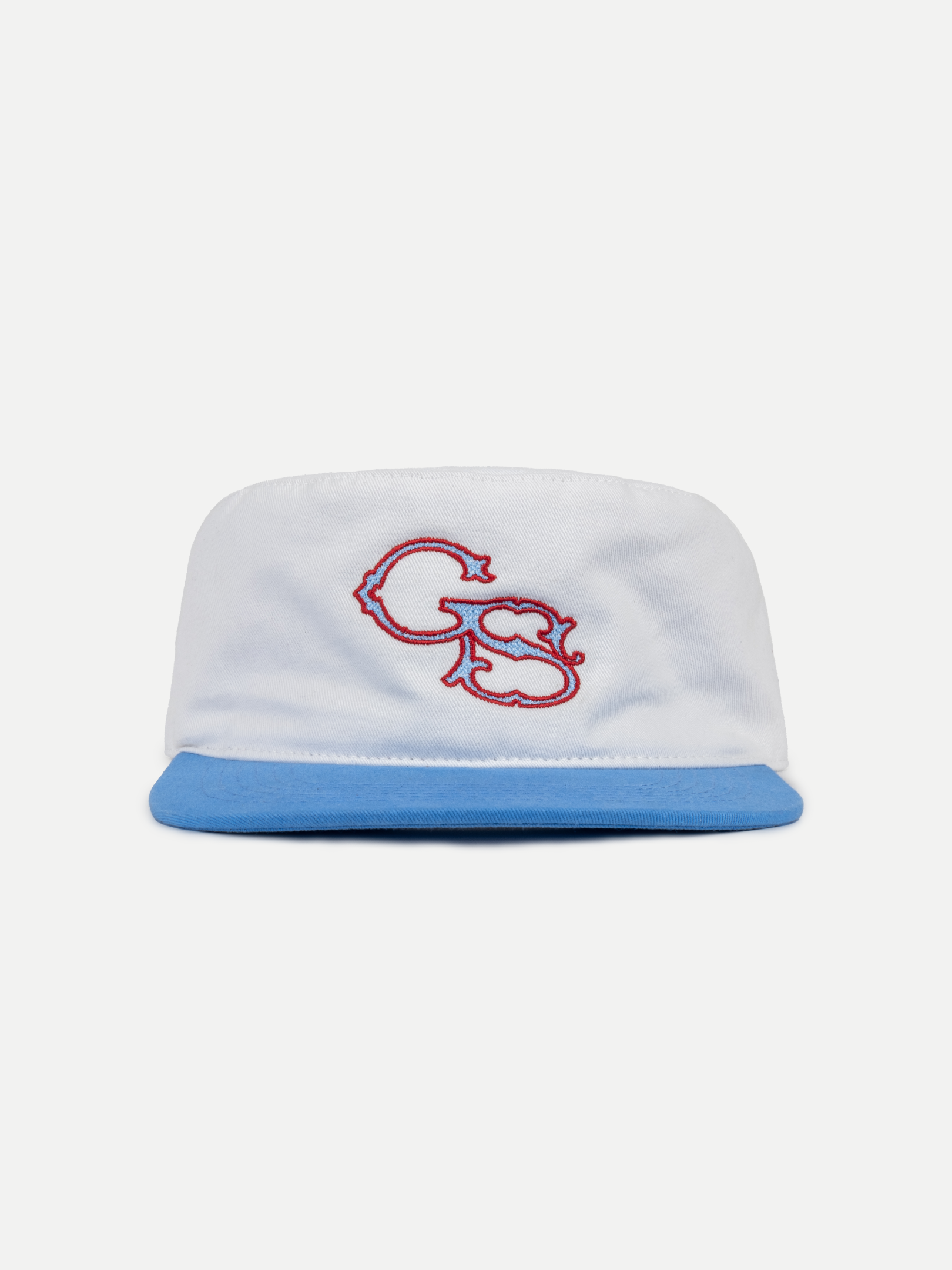 Signature Pillbox Cap in Blue & White – Goers Studio Signature Pillbox Cap in Blue & White – Goers Studio