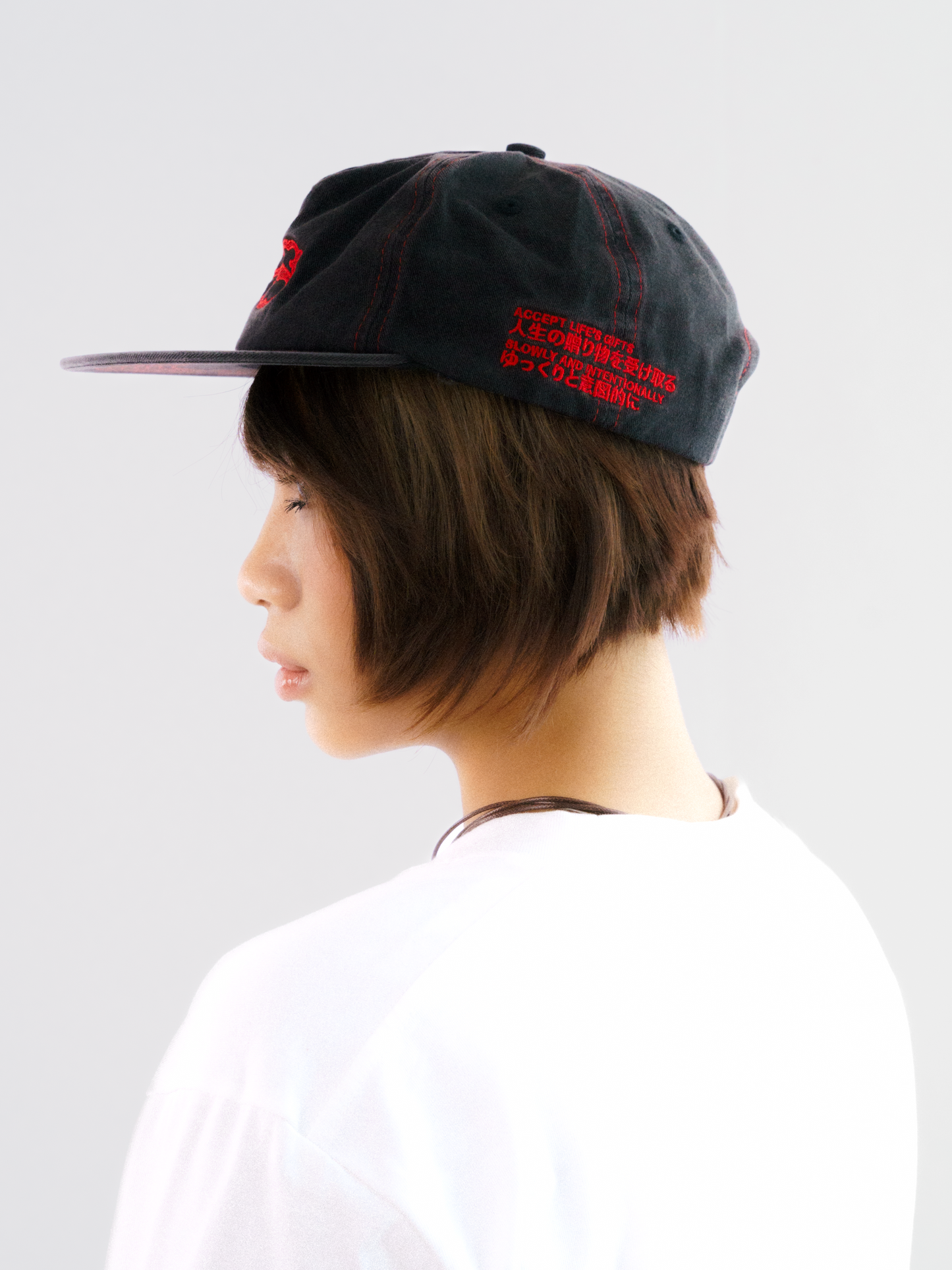 Signature Cap in Washed Black