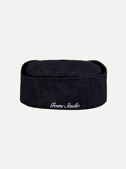 Bennett Denim Hat in Black