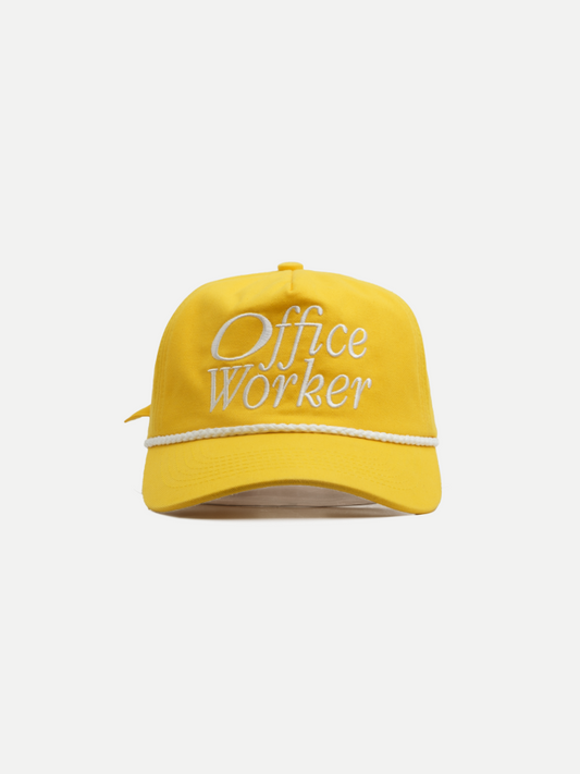 BRIGHT YELLOW OFFICE WORKER CAP