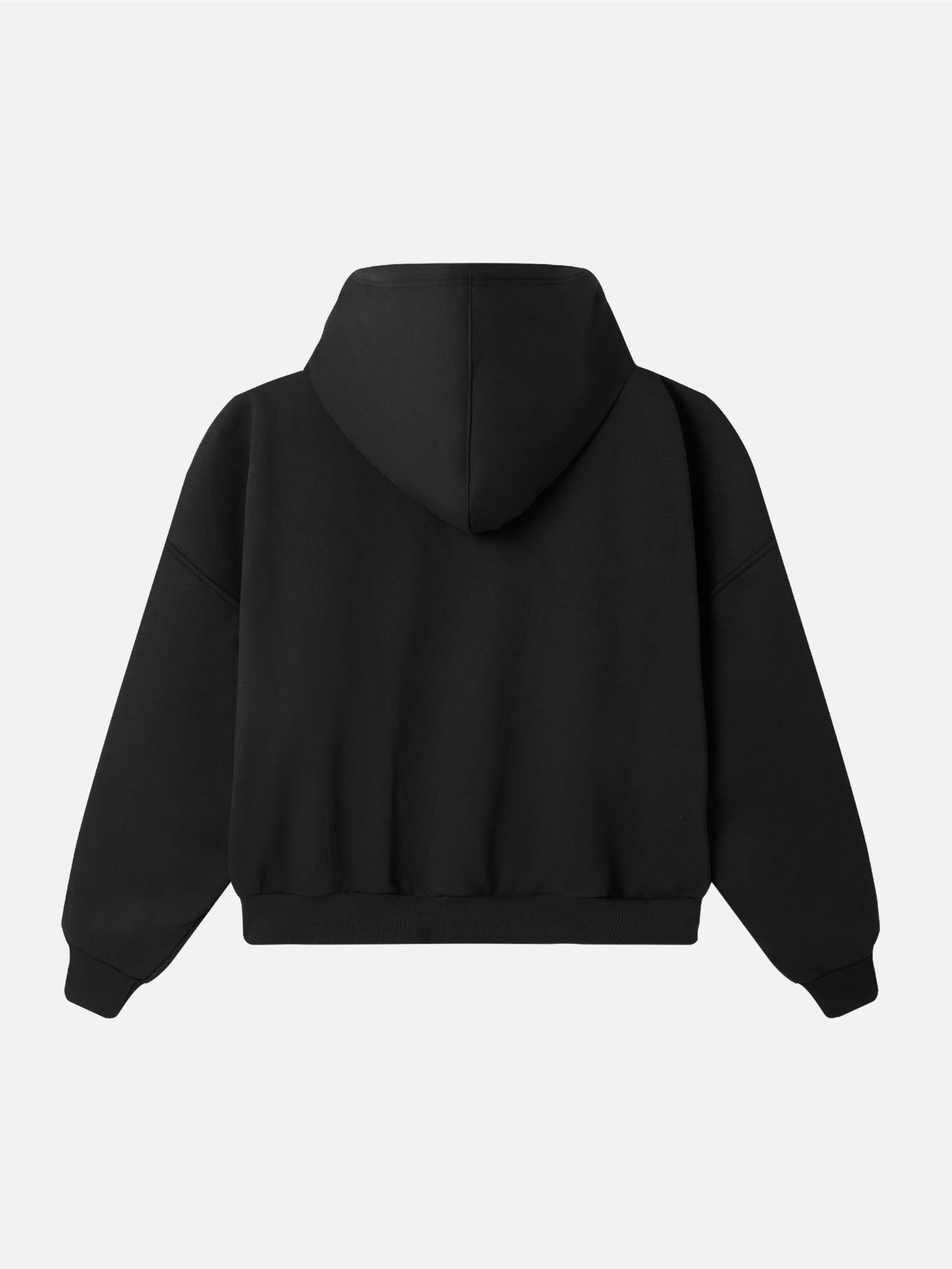 Capsule Double-Zipped Hoodie in Black