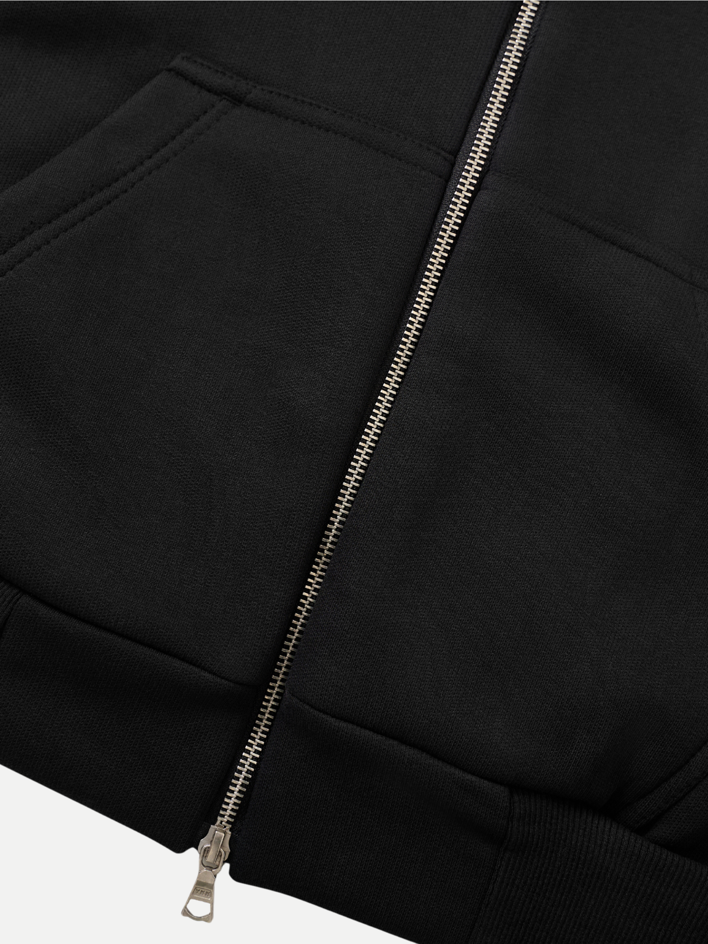 Capsule Double-Zipped Hoodie in Black