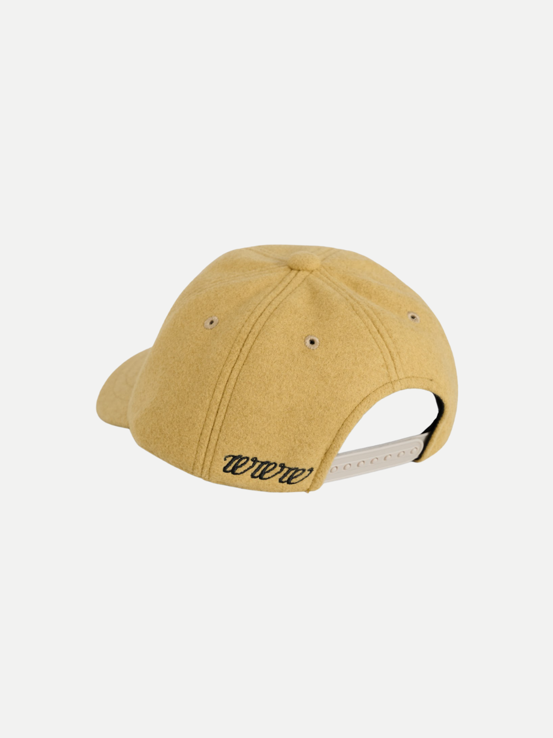 Flower Short Brim cap in Mustard Yellow