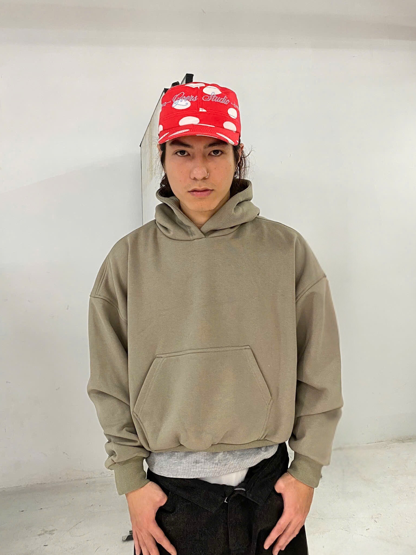 Capsule Boxy Hoodie in Muted Sage