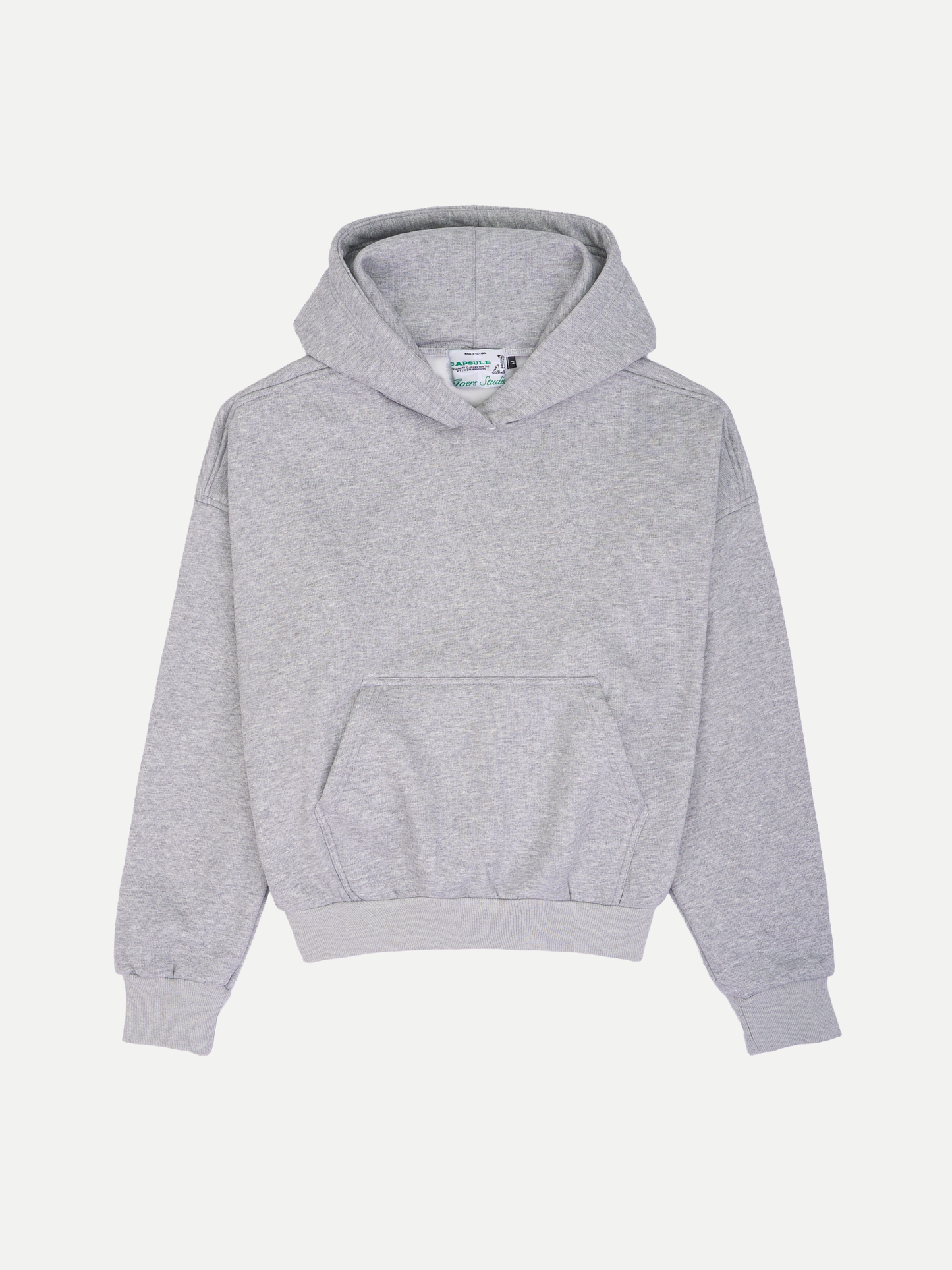 Capsule Boxy Hoodie in Heather Gray