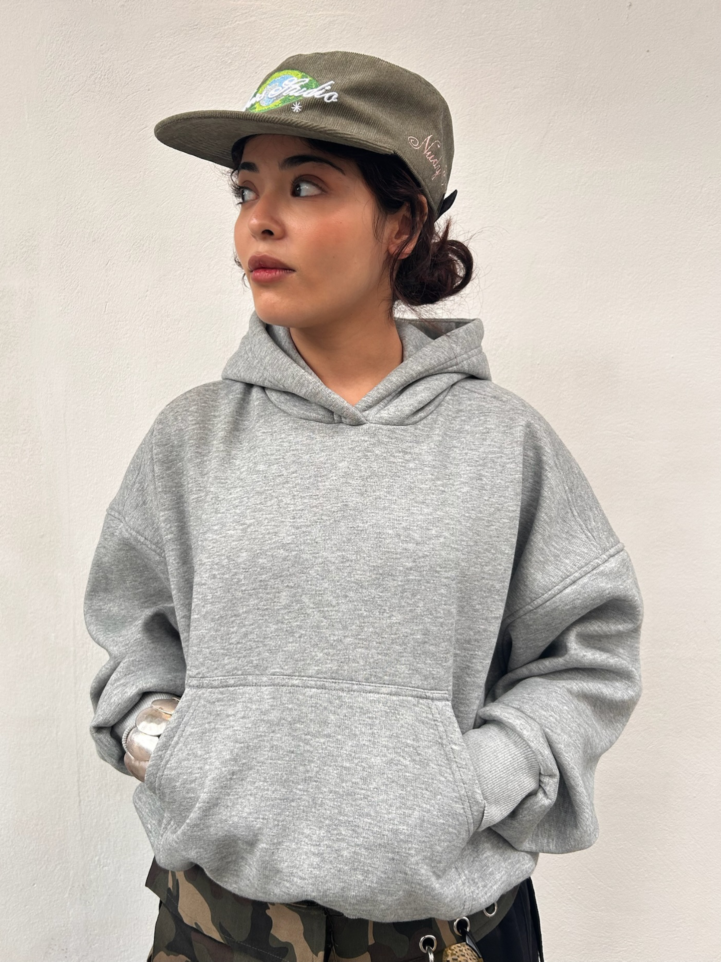Capsule Boxy Hoodie in Heather Gray