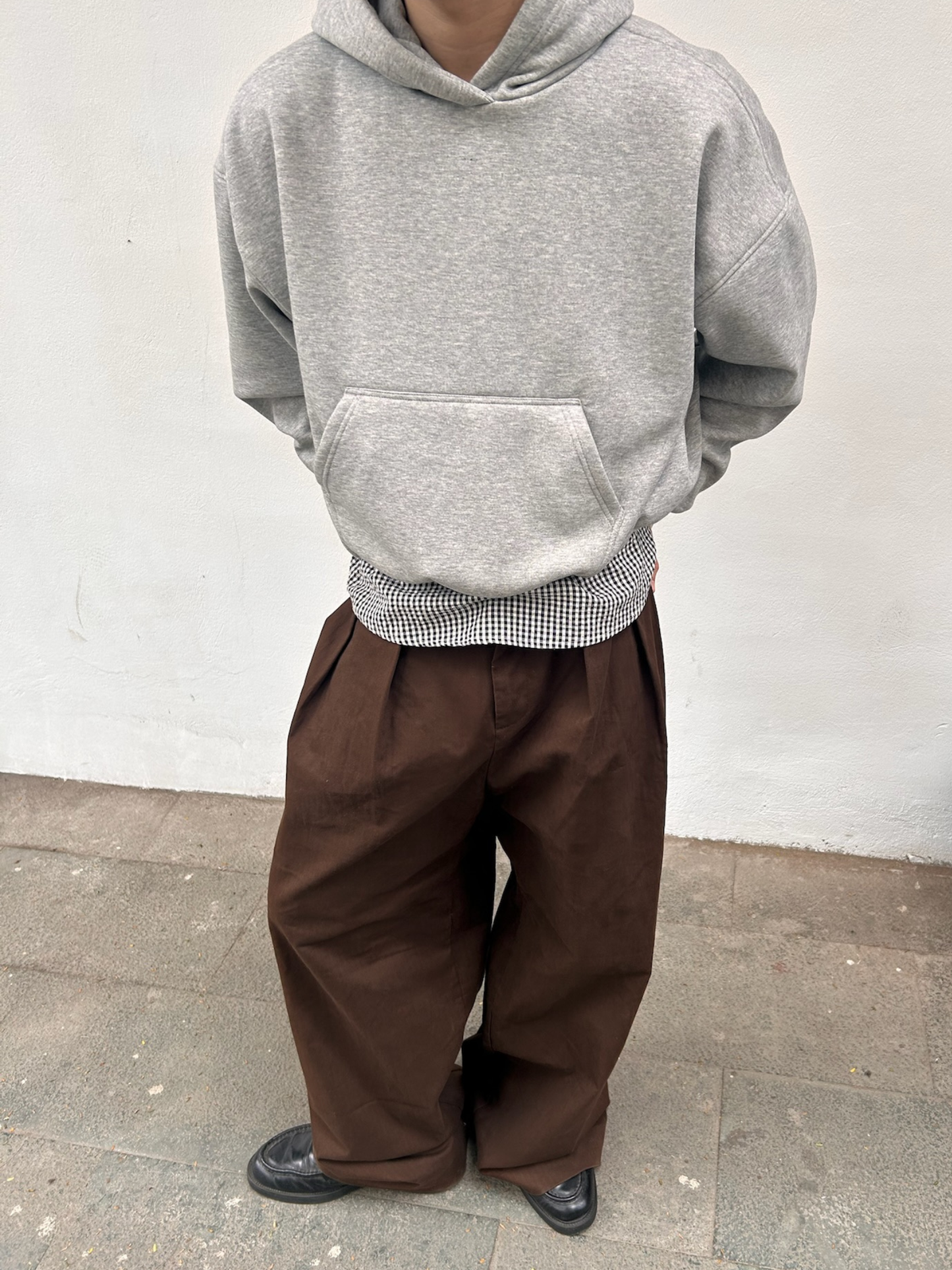 Capsule Boxy Hoodie in Heather Gray