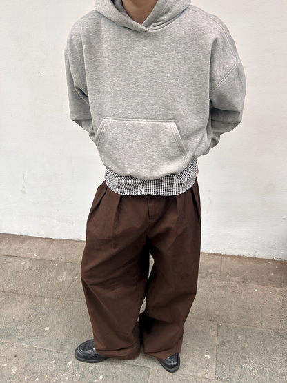 Capsule Boxy Hoodie in Heather Gray