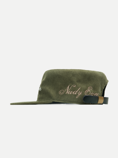 Nudy Eyes Painters Cap in Olive Green