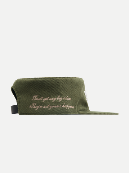 Nudy Eyes Painters Cap in Olive Green