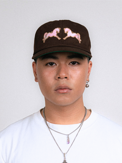 Horse Snapback in Brown