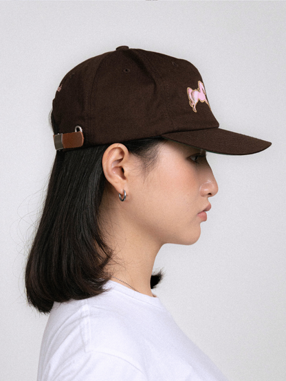 Horse Snapback in Brown