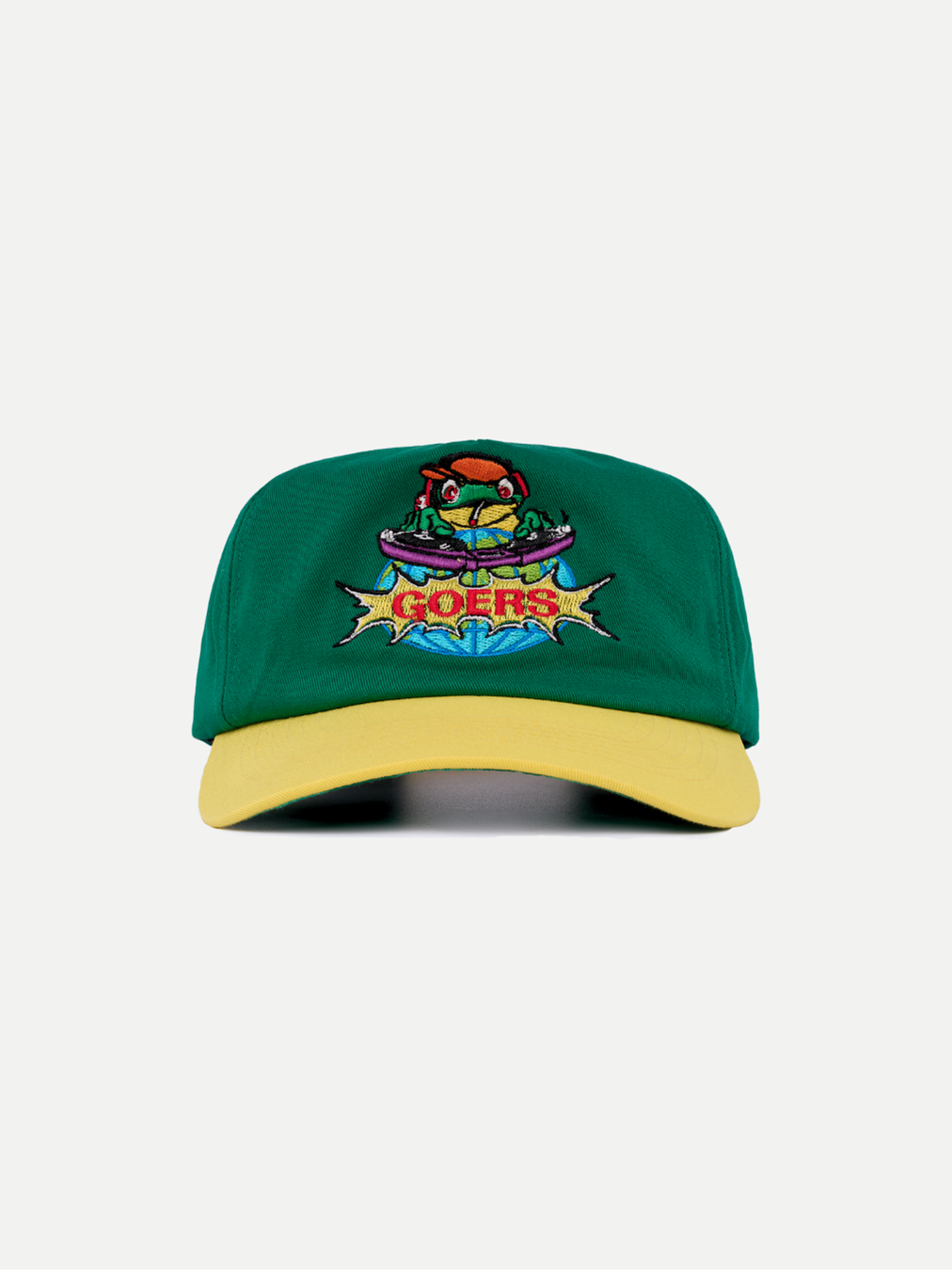 DJ Froggy Cap in Green and Yellow