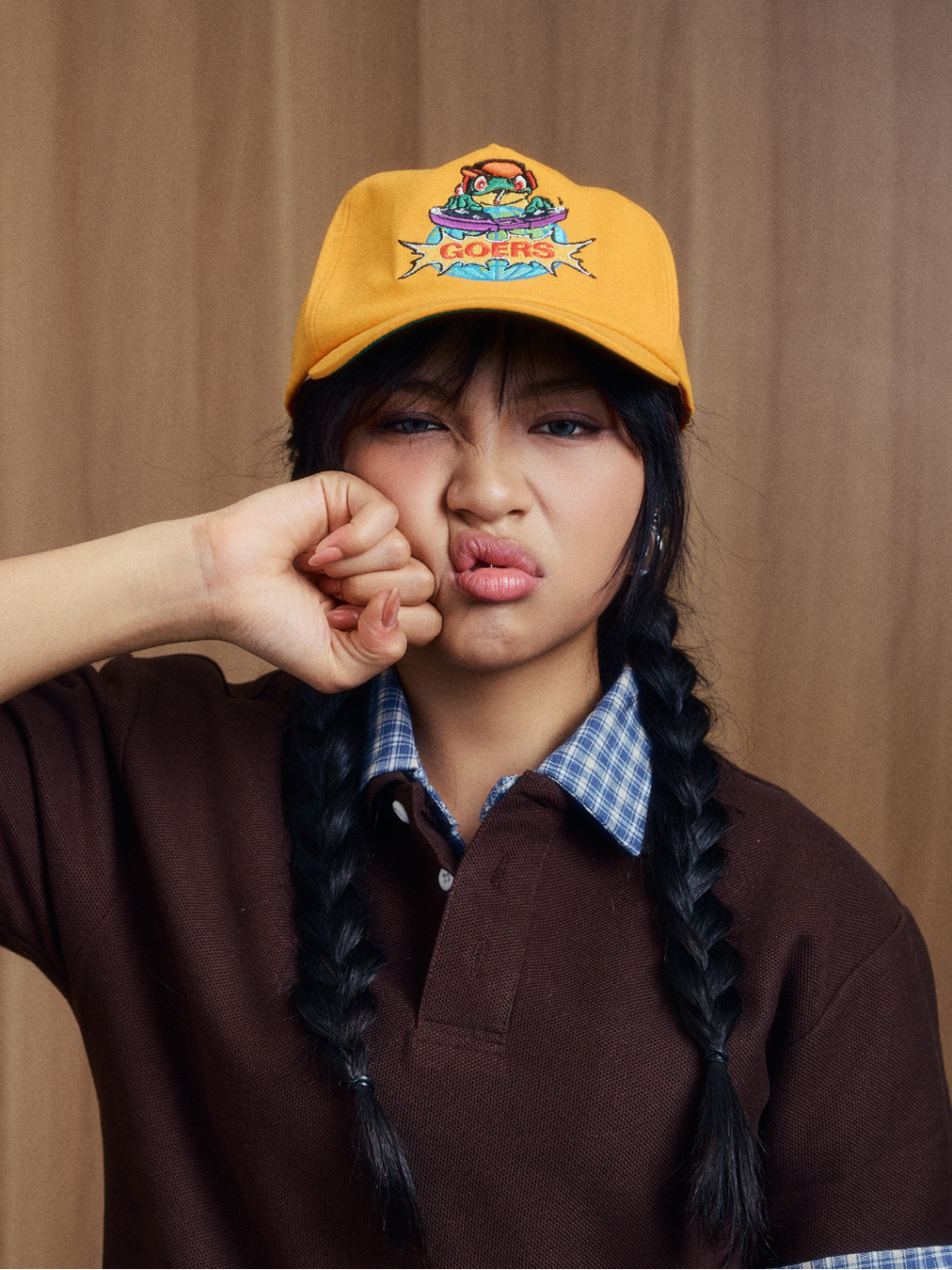 DJ Froggy Cap in Gold