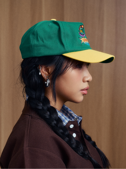 DJ Froggy Cap in Green and Yellow