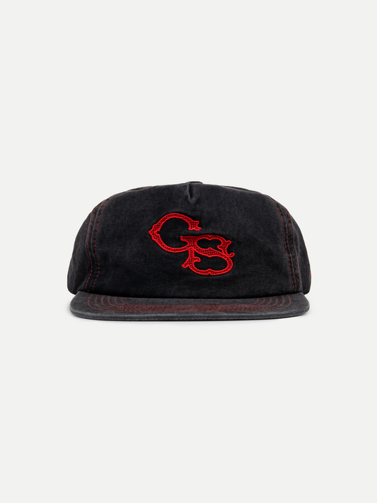 SIGNATURE CAP WASHED BLACK