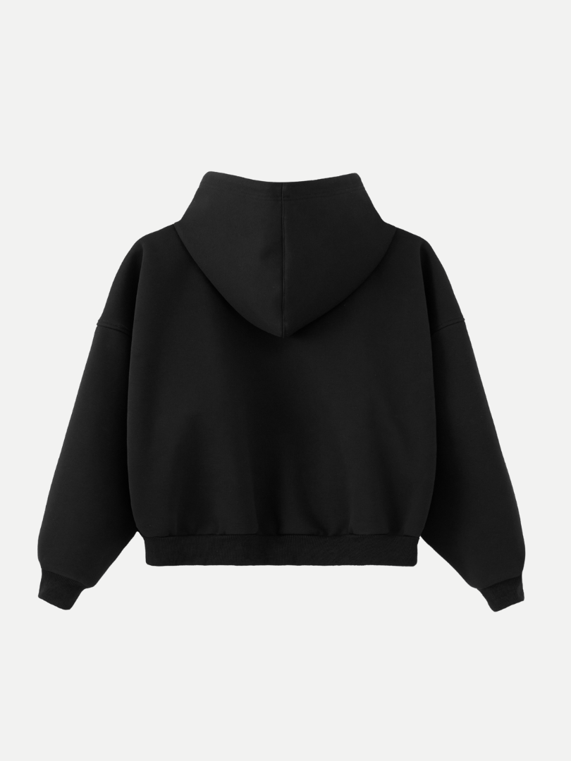 Capsule Boxy Hoodie in Black
