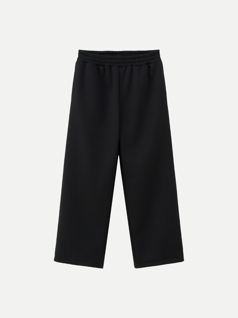 Capsule Wide Leg Sweatpants in Black