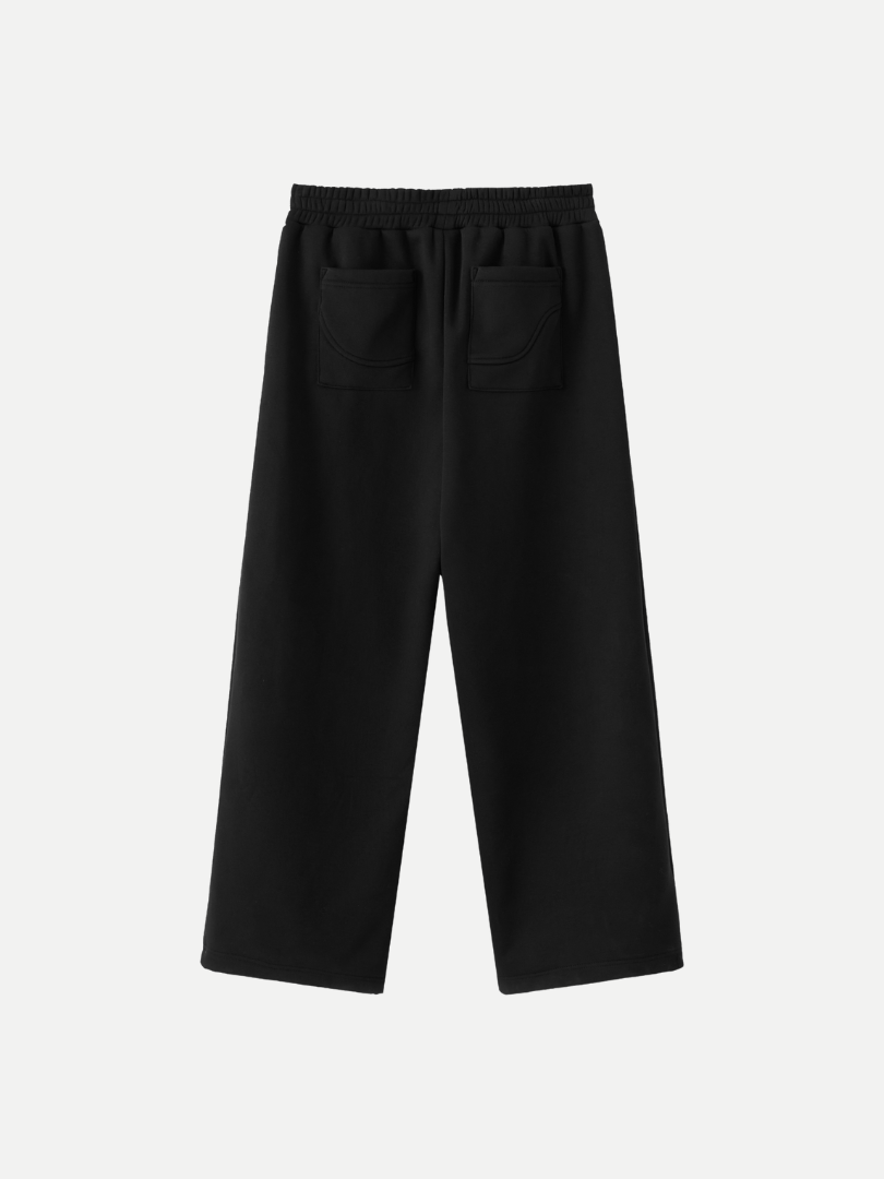 Capsule Wide Leg Sweatpants in Black