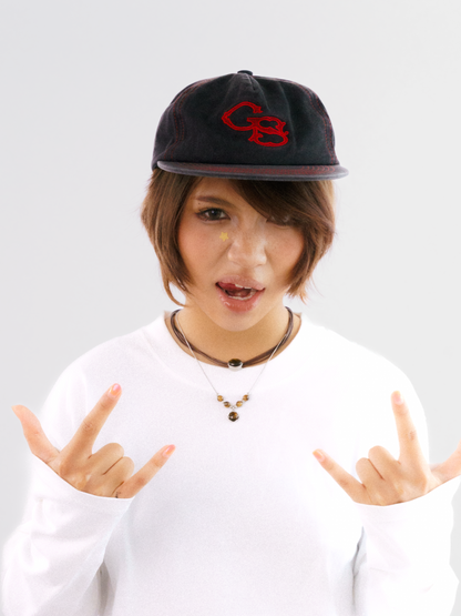 Signature Cap in Washed Black