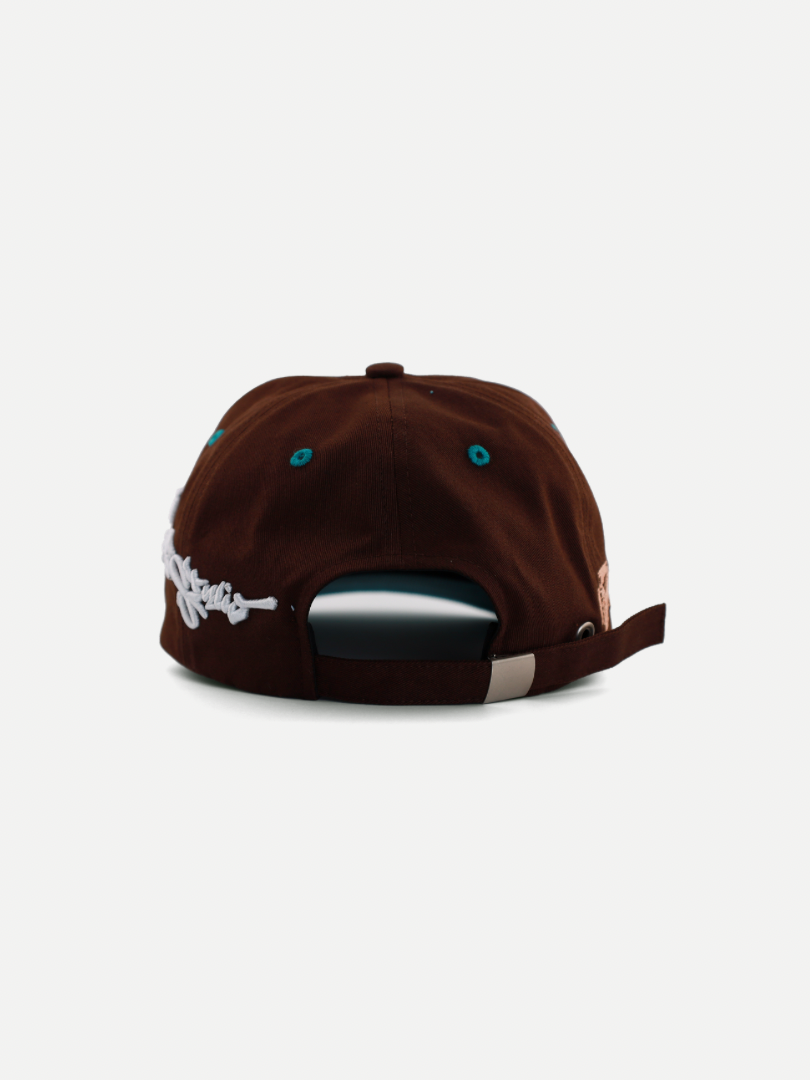 Graffiti Cap in Brown