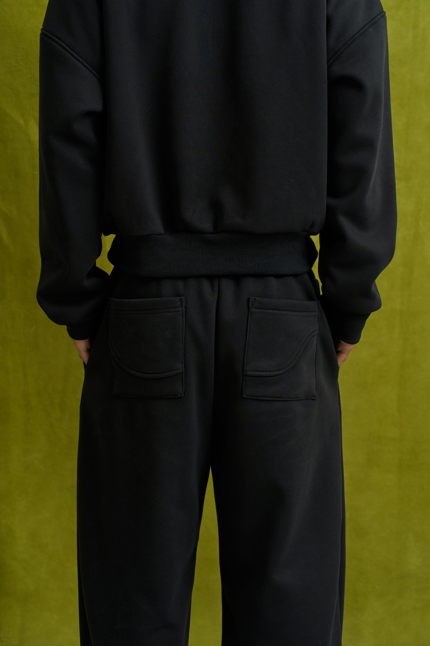 Capsule Wide Leg Sweatpants in Black