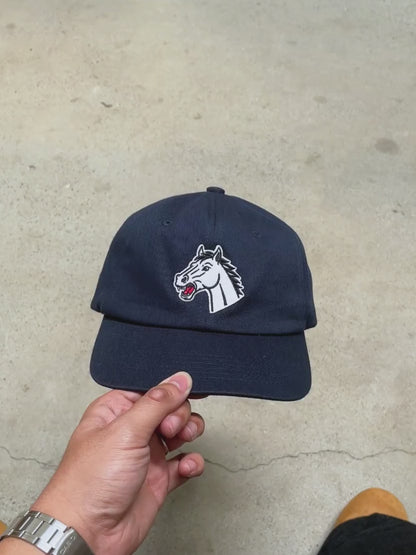 Horse Snapback in Navy