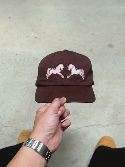 Horse Snapback in Brown